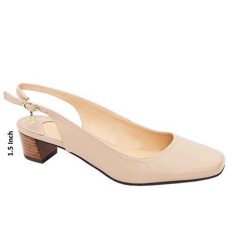 Women's slingback pump in rose beige mesh 